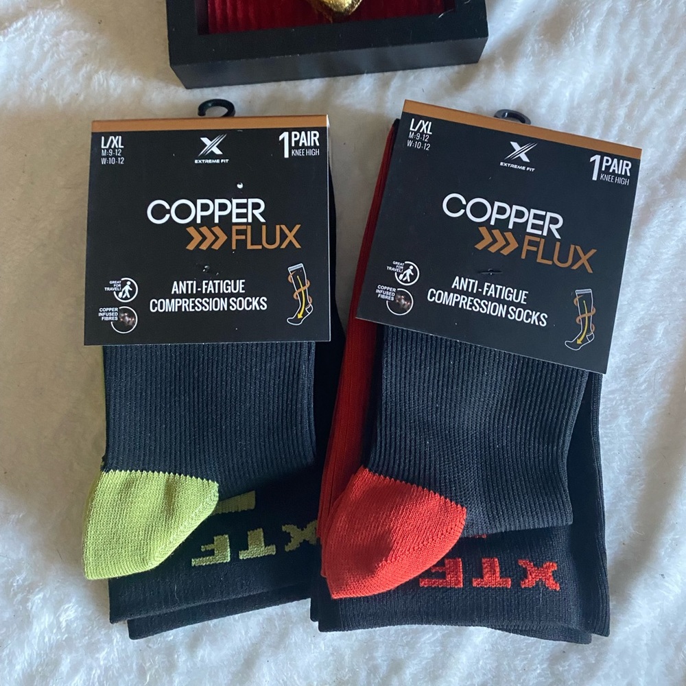 🎈New Set of 2 Copper Flux Compression Socks